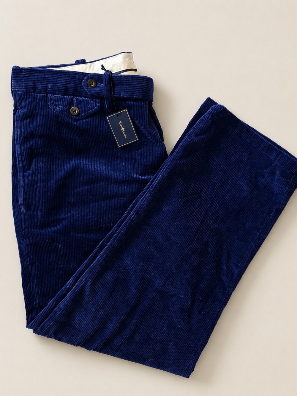 Polo Ralph Lauren Royal Blue Corduroy Pants 38x29 Old Money Heritage Preppy
